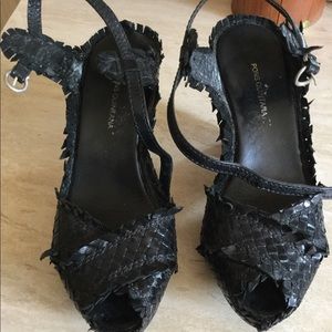 Pons Quintana black fringe shoes